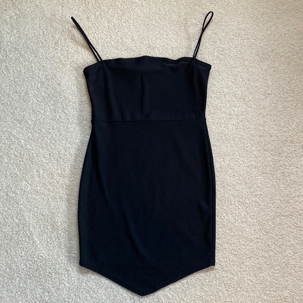 Boohoo Black Slip Dress